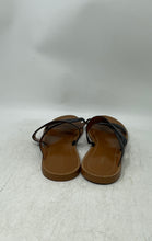 Load image into Gallery viewer, Coach Womens Harlan CA363 Black Brown Open Toe Slip-On Slide Sandals Size 9B