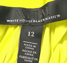 Load image into Gallery viewer, White House Black Market Womens Green Limelight Crinkle Tank Top Sz 12 With Tag