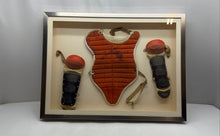 Load image into Gallery viewer, Vintage Game Of Baseball Catcher's Gear Set Equipment Picture Frame Shadow Box