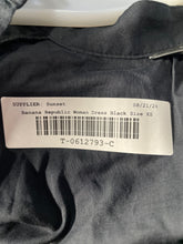 Load image into Gallery viewer, Banana Republic Womens Black Cotton Long Sleeve Fit & Flare Dress Sz XS w/ Tags
