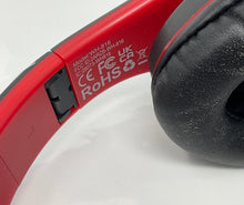 Load image into Gallery viewer, Zihnio WH-816 Red & Black Foldable Wireless Bluetooth Headphones Not Tested NCL