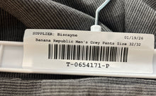 Load image into Gallery viewer, Banana Republic Mens Gray Flat Front Pockets Classic Fit Dress Pants Size 32/32