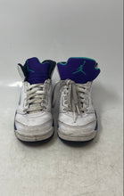 Load image into Gallery viewer, Nike Boys Air Jordan 5 Retro HQ7979-100 White Purple Blue Sneakers Shoes Sz 12C