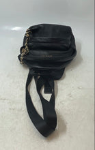 Load image into Gallery viewer, Michael Kors Womens Black Leather Zipper Detachable Adjustable Strap Backpack