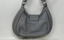 Load image into Gallery viewer, Michael Kors Womens Gray Leather Shoulder Strap Inner Pocket Lined Hobo Handbag