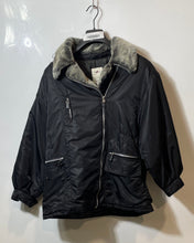Load image into Gallery viewer, Vertigo Womens Black Long Sleeve Pockets Full-Zip Puffer Jacket Size M