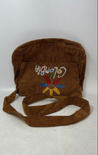 Load image into Gallery viewer, Columbia Womens Brown Embroidered Single Strap Flap Over Lined Crossbody Bag