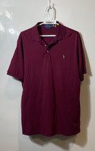 Load image into Gallery viewer, Polo Ralph Lauren Mens Wine Red Classic Fit Collared Golf Polo Shirt Size L