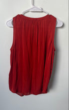 Load image into Gallery viewer, Banana Republic Womens Red Sleeveless Split Neck Pullover Blouse Top Size S