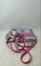 Load image into Gallery viewer, Aldo Womens Pink And Blue-Purple Crossbody Strap Inner Pocket Satchel Purse