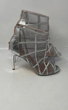 Load image into Gallery viewer, Ted Baker Womens Silver Mesh Back Zip Stiletto Heel Ankle Booties Size EUR 41