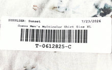 Load image into Gallery viewer, Guess Mens Multicolor Abstract Short Sleeve Collared Button-Up Shirt Size XL