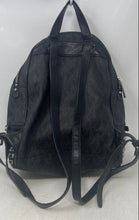 Load image into Gallery viewer, Michael Kors Womens Rhea Black Silver Signature Print Top Handle Mini Backpack