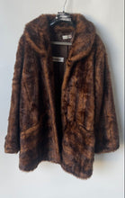 Load image into Gallery viewer, Helena Vera Womens Brown Long Sleeve Collared Open Front Overcoat No Size