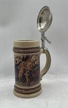 Load image into Gallery viewer, Tavern Scene Limited Edition 1999 Ceramic German Beer Stein w/ Metal Lid