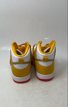 Load image into Gallery viewer, Nike Womens Dunk High DQ4691-700 Yellow White Lace-Up Sneakers Shoes Size 6