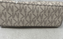Load image into Gallery viewer, Michael Kors Womens Beige Brown Signature Adjustable Strap Crossbody Handbag