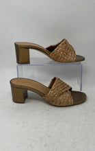 Load image into Gallery viewer, Ilaria Sartori Womens Open Toe Brown Block Heel Slip-On Slide Sandals Size EU 39