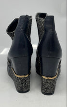 Load image into Gallery viewer, Authentic Tory Burch Womens Cherie Black Side Zip Wedge Ankle Bootie Size 7M