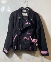 Load image into Gallery viewer, Loud And Live Womens Black Long Sleeve Welt Pocket Full-Zip Jacket Size Large