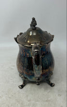 Load image into Gallery viewer, Vintage Silver-Tone Traditional Ornate Footed Victorian Teapot With Handle