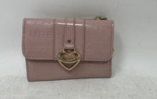Load image into Gallery viewer, Juicy Couture Womens Pink Gold Credit Card Slots Trifold Wallet