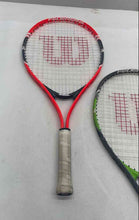 Load image into Gallery viewer, Set Of 3 Pcs Wilson Federer Multicolor Sporting Equipment Round Tennis Racquet