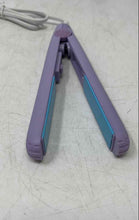 Load image into Gallery viewer, Luvme Purple Mini 2-In-1 Curling Iron Hair Straightener No Tested