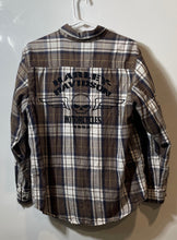Load image into Gallery viewer, Harley-Davidson Motor Mens Multicolor Plaid Long Sleeve Button-Up Shirt Size M