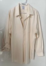 Load image into Gallery viewer, Brooks Brothers Mens Ivory Collared Long Sleeve Dress Shirt Size 18-35
