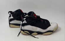 Load image into Gallery viewer, Nike Mens Air Jordan 6 Rings Iconic Black White Red Colorway Sneaker Shoes Sz 9