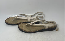 Load image into Gallery viewer, Coach Womens Gracey Beige Open Toe Flat Slingback Sandals Size 8.5