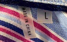 Load image into Gallery viewer, Bugatchi Uomo Mens Multicolor Striped Long Sleeve Collared Button-Up Shirt Sz L