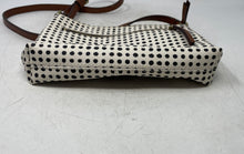 Load image into Gallery viewer, Fossil Womens Fionia Black White Brown Polka Dot Adjustable Strap Crossbody Bag