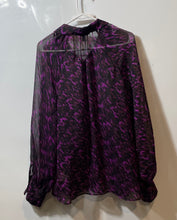 Load image into Gallery viewer, Express Womens Pink Multicolor Abstract Print Long Sleeve Button-Up Shirt Sz XL