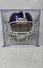 Load image into Gallery viewer, Riddell Purple White Northwestern University Wildcats Speed Mini Football Helmet