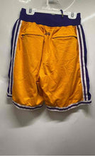 Load image into Gallery viewer, Just Don Mens Yellow Blue Los Angeles Lakers NBA Activewear Shorts Size S
