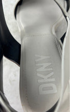 Load image into Gallery viewer, DKNY Womens Yadira White Leather Open Toe Platform Slingback Heels Size 9