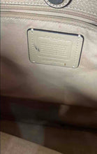 Load image into Gallery viewer, Coach Womens Thea White Pebbled Leather Double Handle Lined Tote Handbag