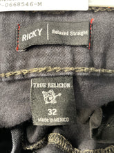 Load image into Gallery viewer, True Religion Mens Black Denim Pockets Relaxed Straight Leg Jeans Size 32