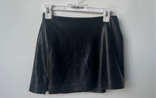 Load image into Gallery viewer, Express Womens Black Flat Front Asymmetrical Side Slit Mini Skirt Size 2
