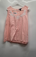 Load image into Gallery viewer, Tommy Hilfiger Womens Pink Embroidered Floral Sleeveless Blouse Top Size 2XL