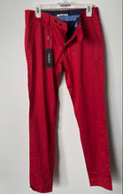 Load image into Gallery viewer, Maceoo Mens Red Pockets Straight Leg Trouser Pants Size 30 With Tag