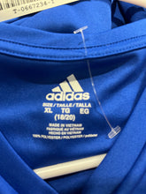 Load image into Gallery viewer, Adidas Boys Blue White Short Sleeve Crew Neck Pullover T-Shirt Size XL(18/20)