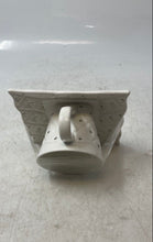 Load image into Gallery viewer, White Studded Tableware Serving Tea And Coffee Cup Saucer Set
