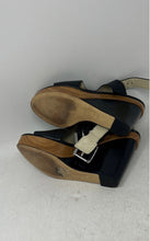 Load image into Gallery viewer, Michael Kors Womens Josephine Black Leather Wedge Heel Slingback Sandals Sz 7.5M