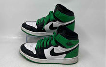 Load image into Gallery viewer, Nike Boys Air Jordan 1 Retro High OG White Black Green Sneakers Shoes Size 5Y