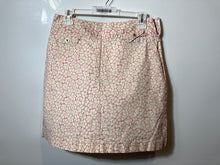 Load image into Gallery viewer, Bobby Jones Womens White Pink Floral Pockets Side Zip Golf Mini Skort Size 6