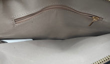 Load image into Gallery viewer, Aldo Womens Brown Faux Leather Triple Compartment Magnetic Zipper Crossbody Bag