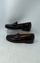 Load image into Gallery viewer, Cole Haan Mens Burgundy Leather Moc Toe Penny Loafer Dress Shoes Size 10 M